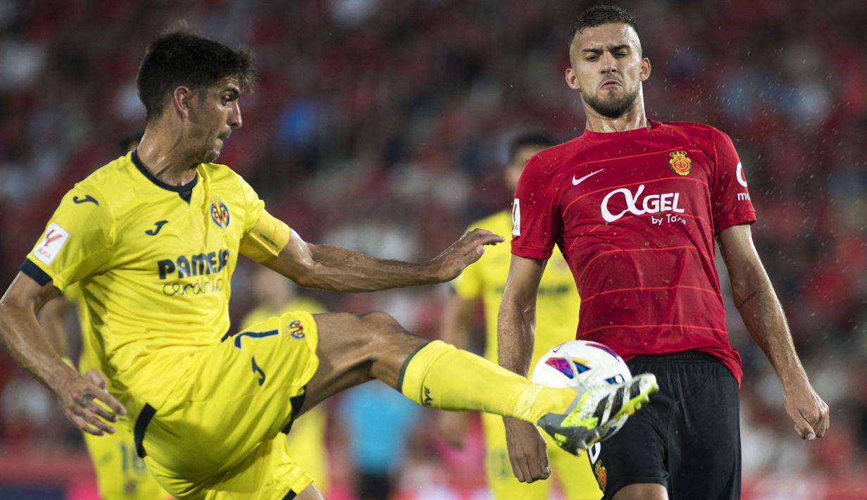 Gerard Moreno menyamai catatan Borja Mayoral dalam raihan gol, yaitu 8 gol. Meskipun begitu, penampilan tajam Moreno tak diikuti dengan performa dari timnya. Villareal kini hanya mengoleksi 16 poin sejauh ini. (AFP/Jaime Reina)
