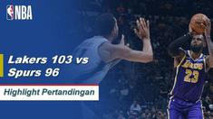 Berita Video Highlights NBA 2019-2020, LA Lakers Vs San Antoni