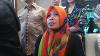 Wa Daya di Kementerian Luar Negeri. Ia adalah istri serta ibu dari dua WNI yang diculik Abu Sayyaf. Dok: Tommy Kurnia/Liputan6.com