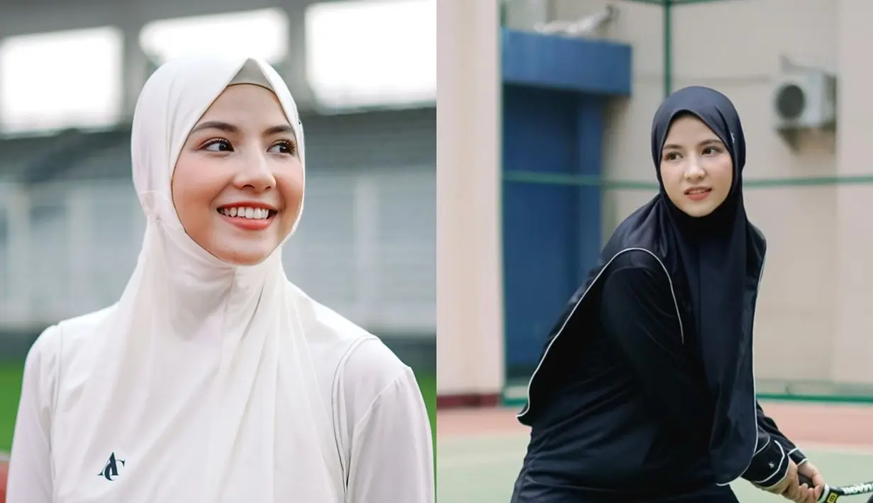Menggunakan hijab tidak menghalangi Natasha Rizky untuk berolahraga. Intip gaya sporty tapi santun dari Natasha Rizky dengan busana tertutup [@natasharizkynew]