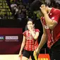 Ganda campuran Indonesia Praveen Jordan/Debby Susanto gagal ke semifinal Hong Kong Super Series 2015 setelah dikalahkan pasangan nomor satu dunia asal Tiongkok, Zhang Nan/Zhao Yunlei, Jumat (20/11/2015). (Liputan6.com/Humas PP PBSI)