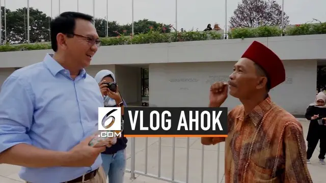 VIDEO: Datangi Lapangan Banteng, Ahok Dicegat Pedagang Kerak Telor