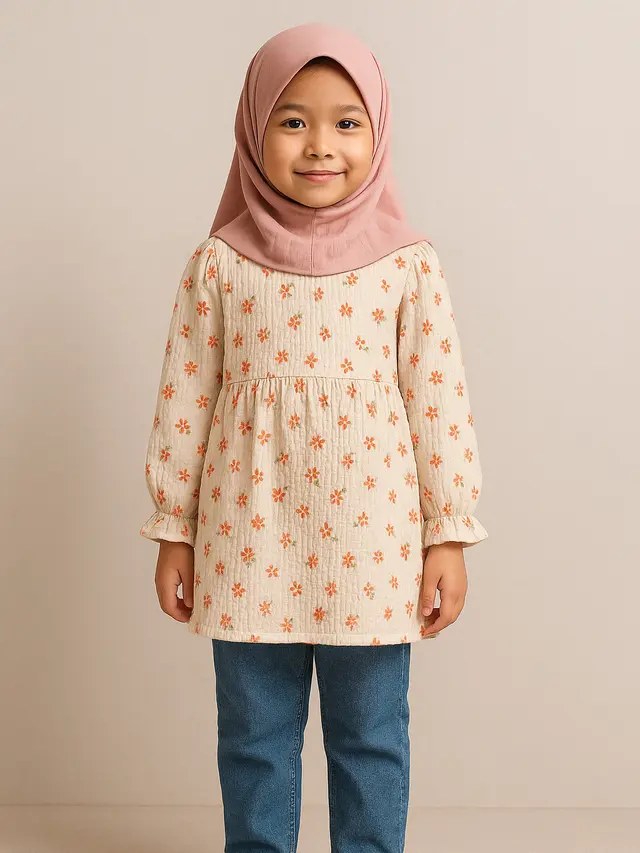 Model Tunik Anak SD (Image by ChatGPT)