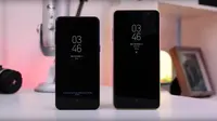 Tampilan Samsung Galaxy A8 dan A8 Plus yang bocor di internet (sumber: gsm arena)