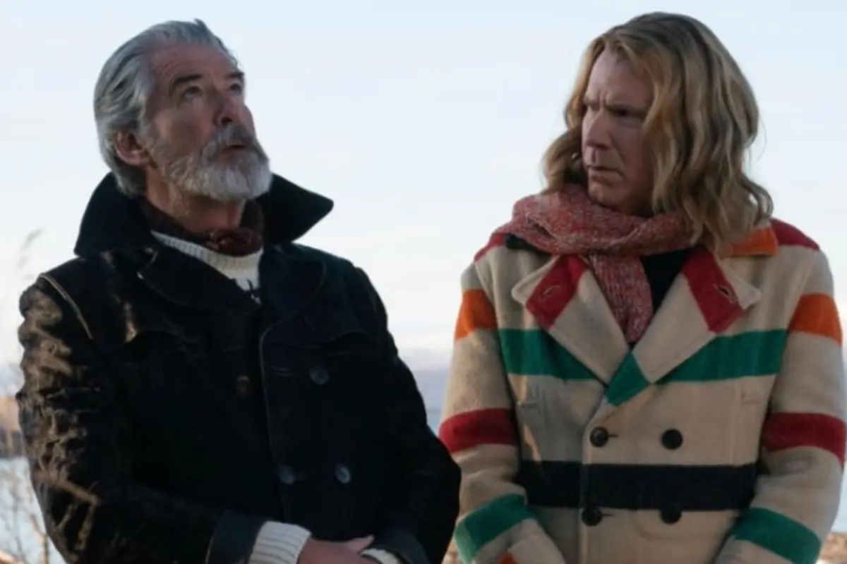 Will Ferrell dan Pierce Brosnan dalam  Eurovision Song Contest: The Story of Fire Saga. (Instagram/ piercebrosnanofficial)