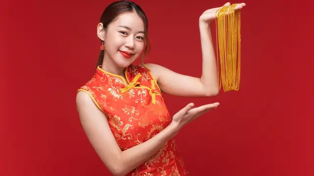 ilustrasi cheongsam berlengan pendek