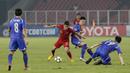 Penyerang Indonesia, Egy Maulana Vikri, saat melawan Chinese Taipei pada laga AFC U-19 di SUGBK, Jakarta, Kamis (18/10/2018). Indonesia menang 3-1 atas Chinese Taipei. (Bola.com/M Iqbal Ichsan)