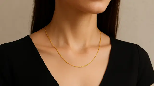 Model Kalung Emas 22 Karat 5 Gram/ Ilustrasi oleh AI