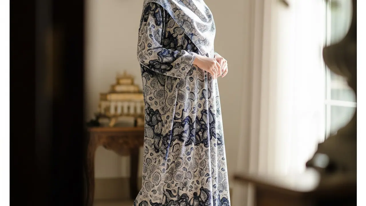 Baju Gamis Model Daster (Image by Gemini AI)