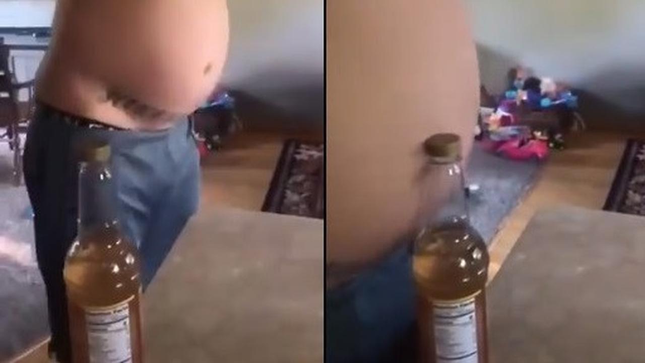 Bottle Cap Challenge menggunakan perut