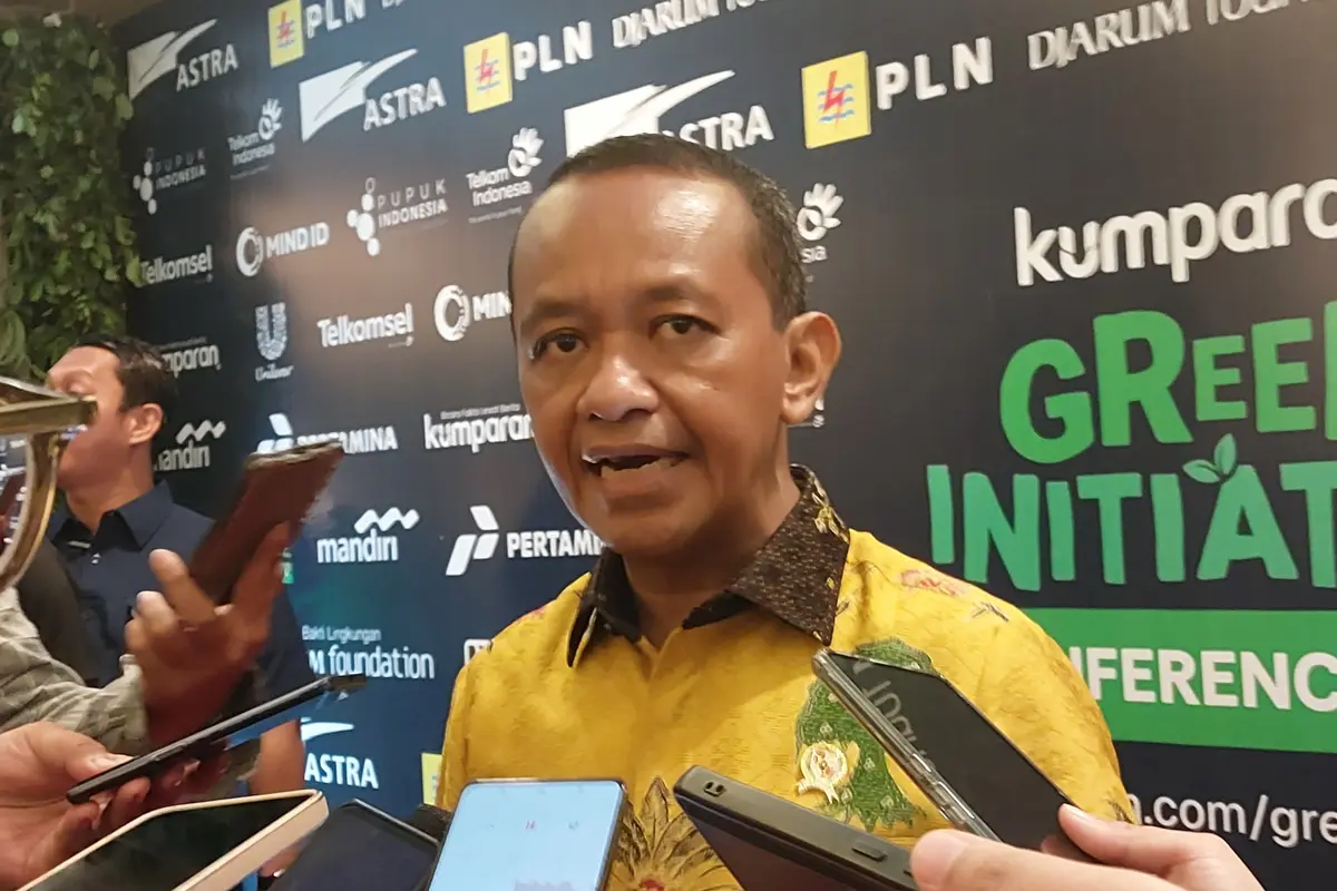 Menteri ESDM Bahlil Lahadalia di Green Initiative Conference, di Hotel Borobudur, Jakarta, Rabu (25/9/2024). (Foto: Liputan6.com/Arief RH)