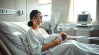 tips menyusui bayi baru lahir ©Ilustrasi dibuat AI