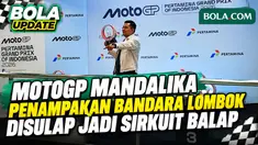 Nuansa MotoGP 2026 Pertamina Grand Prix of Indonesia kini terasa di Bandara Internasional Lombok, Nusa Tenggara Barat (NTB). Berbagai dekorasi bertema balap menghiasi area terminal, mulai dari motif lintasan di lantai koridor, gambar tribun penont...