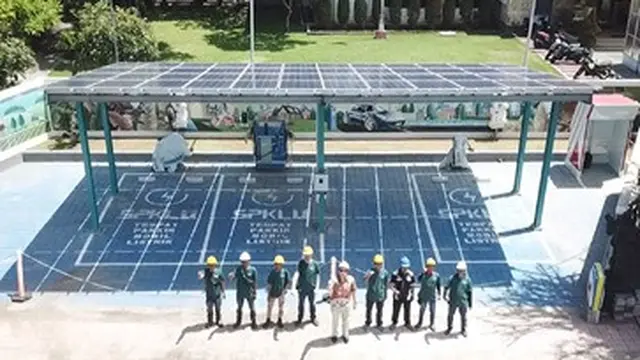 Stasiun pengisian mobil listrik.