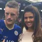 Jamie Vardy dan kekasihnya, Rebekah Nicholson (Caught Offside/Liputan6.com)