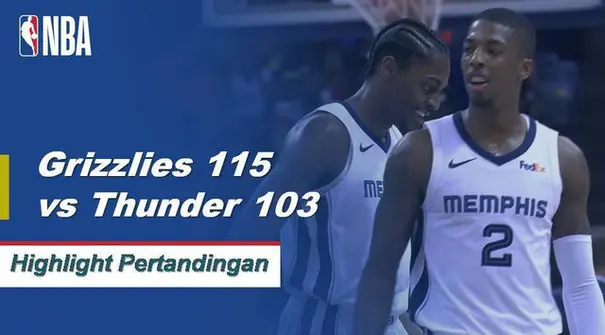 Memphis mengalahkan Oklahoma City di belakang 24 poin tertinggi dalam karir dari Bruno Caboclo.
