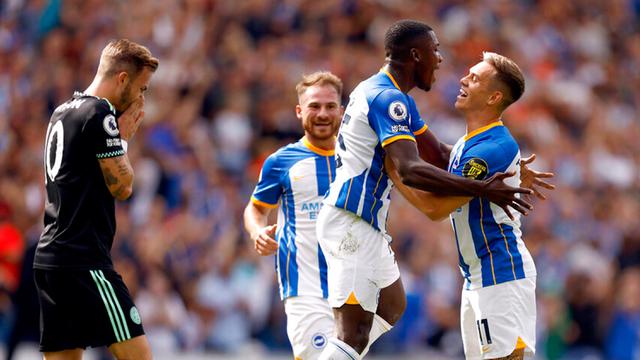 Hujan Gol, Brighton Benamkan Leicester City ke Dasar Klasemen Liga Inggris