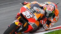 Pebalap Repsol Honda, Dani Pedrosa, menilai motor yang dikendarainya pada MotoGP 2017 sudah lebih baik ketimbang tahun sebelumnya. (dok. MotoGP)