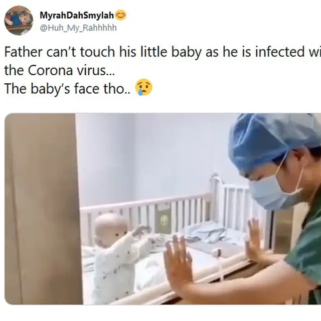 kisah haru bayi terinfeksi corona