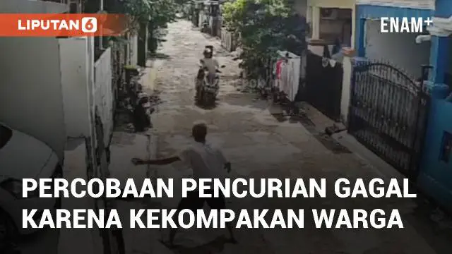 VIDEO: Viral Percobaan Pencurian Gagal Karena Kekompakan Warga di Depok