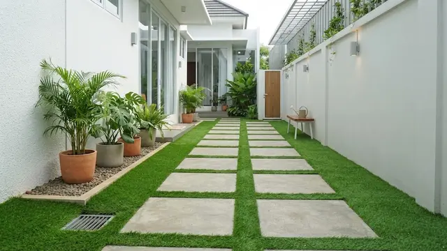 Model Selasar Samping Rumah yang Sempit