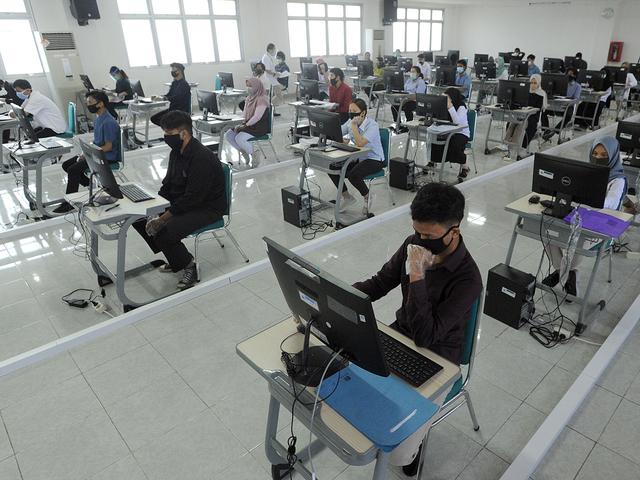 1 440 Peserta Utbk Ikuti Ujian Di Kampus Ui Protokol Kesehatan Diterapkan News Liputan6 