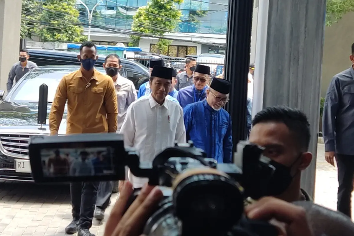 Jokowi Hadiri Acara Silaturahim Ramadan Bersama Ketum Parpol Koalisi Pemerintah di Kantor DPP PAN