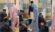 Berat badan turun 1 kilogram dapat Rp84.353, cara unik seorang kakek berikan uang THR ke cucunya. (sumber: TikTok/@naturecore.delima)