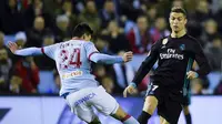 Real Madrid dipaksa bermain imbang 2-2 oleh Celta Vigo pada pertandingan pekan ke-18 La Liga 2017-2018. (AFP/Miguel Riopa)