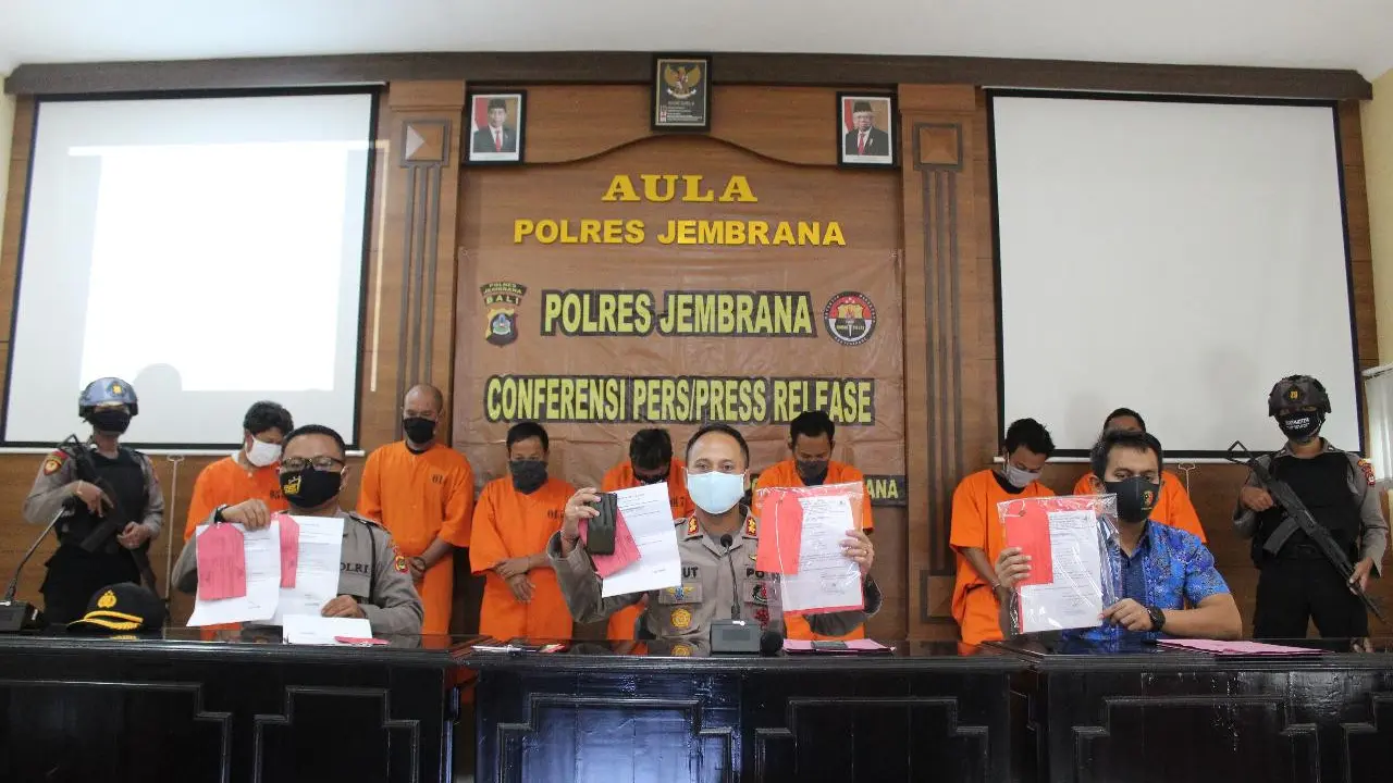 Para pelaku pemalsu surat keterangan sehat bebas dari Corona