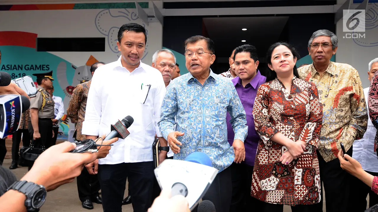 Wapres JK Hadiri Rapat Persiapan Asian Games 2018 di Gedung Inasgoc