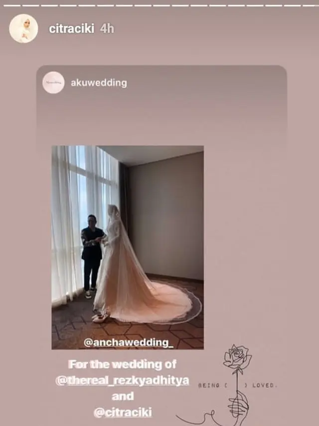 Gaun Citra Kirana (Instagram/citraciki - akuwedding)