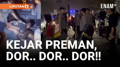 VIDEO: Tembakan Bikin Panik, Puluhan Preman di Tangsel Ditangkap!