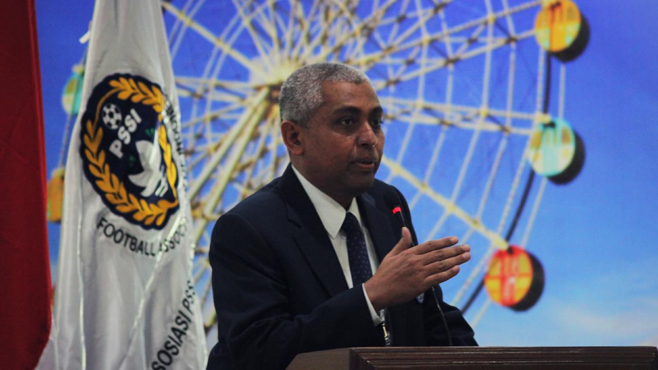 Ketua Asosiasi Provinsi (Asprov) PSSI Jawa Timur (Jatim) Ahmad Riyadh (Liputan6.com / Dimas Angga P)