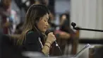 Artha Meris Simbolon membacakan pledoinya dalam sidang lanjutan di Pengadilan Tipikor, Jakarta, Kamis (13/11/2014). (Liputan6.com/Miftahul Hayat)