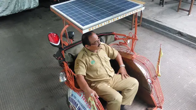 Becak Listrik Yogyakarta
