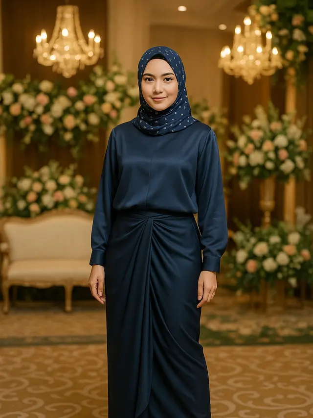 Baju Bridesmaid Hijab Tren 2025 (Foto: ChatGPT)