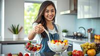 resep salad buah enak ©Ilustrasi dibuat AI