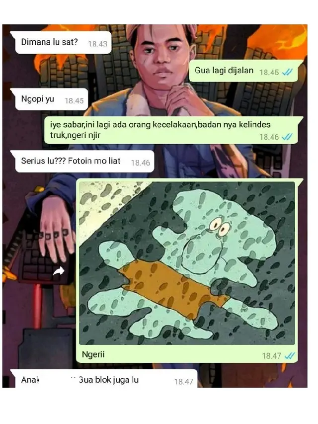6 Chat Salah Sangka sama Teman Ini Bikin Ketawa Geli
