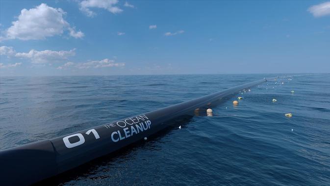 The Ocean Cleanup System (sumber: The Ocean Cleanup)