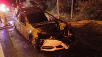 Dua Mobil Polisi Tiba-tiba Terbakar