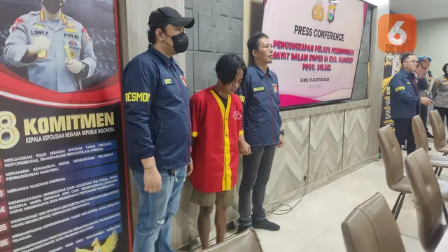 Andy Rumbayan pelaku pembunuhan mayat dalam koper di Pangkep (Liputan6.com/Fauzan)