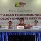Konferensi pers ASEAN TELMIN ke-18 di Ubud, Bali, Kamis (6/12/2018). Liputan6.com/ Andina Librianty