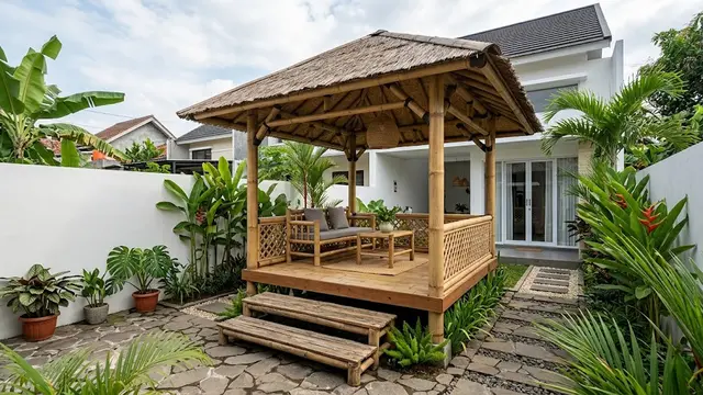 7 Model Gazebo Minimalis Terbaru 2026, Estetik dan Hemat Biaya untuk Lahan Sempit
