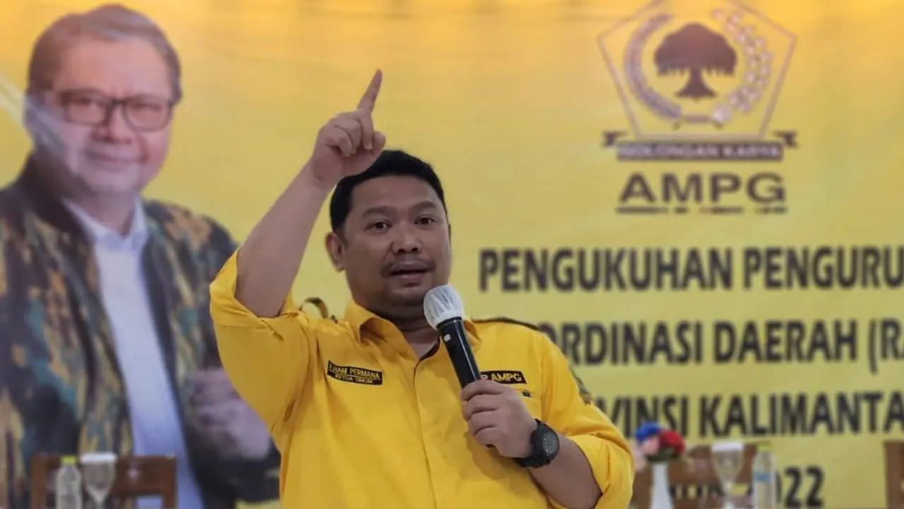 Ketua Umum PP Angkatan Muda Partai Golkar (AMPG) Ilham Permana