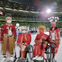 Kontingen Indonesia Kenakan Pakaian Tradisional Modern Penuh Makna di Pembukaan Paralimpiade Tokyo 2020/dok. Instagram @zeynmuhammad88