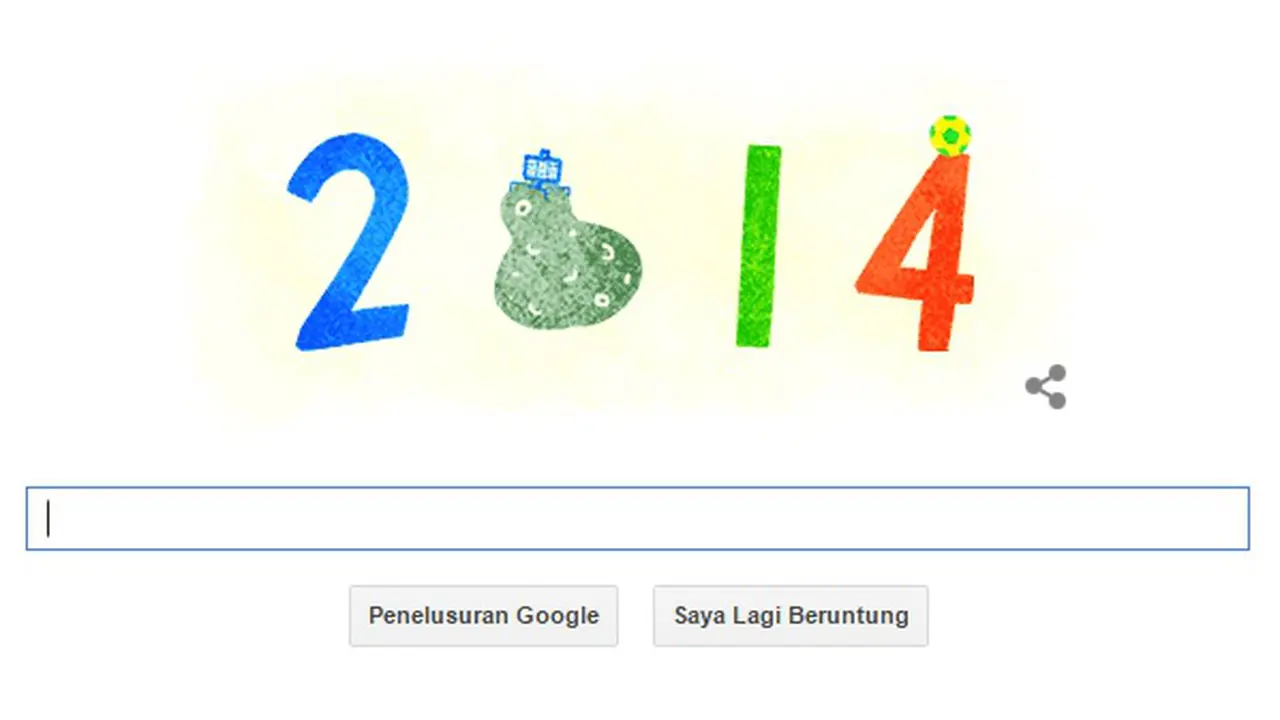 Google Doodle Ucapkan Selamat Tahun Baru 2015!