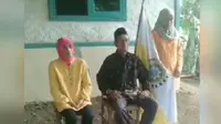 Video wanita dan pria paruh baya mengaku sebagai Ratu Adil dan Imam Mahdi dari Repubik Kuta Tandingan Dunia viral di media sosial. (Liputan6.com/ Ist)