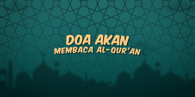 VIDEO: Doa Akan Membaca Alquran