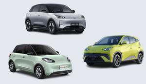 Tampilan Geely EX2, BYD Atto 1 dan Wuling Binguo EV/Canva.com.